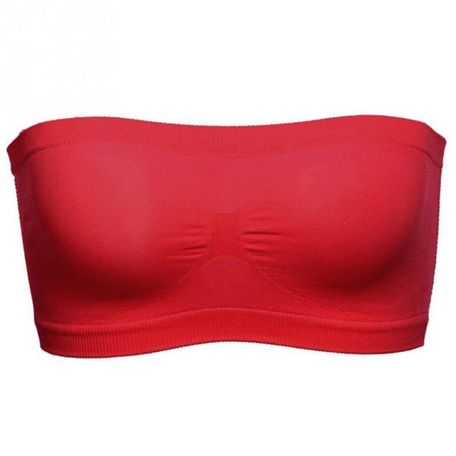 Women Lady Tube Top Bra Bandeau Underwear Sexy Wrapped Chest Strapless Muply Girls Breathable Stretch Layer Seamless Crop Tops