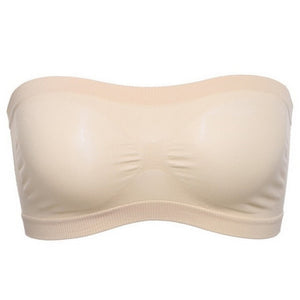 Women Lady Tube Top Bra Bandeau Underwear Sexy Wrapped Chest Strapless Muply Girls Breathable Stretch Layer Seamless Crop Tops