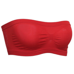 Women Lady Tube Top Bra Bandeau Underwear Sexy Wrapped Chest Strapless Muply Girls Breathable Stretch Layer Seamless Crop Tops