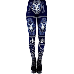 Women Leggings For Fitness Fashion Ladies Casual Printing High Waist Long Leggins Gothic Legging Leginsy Roupa De Academia#JY