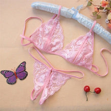 Load image into Gallery viewer, Women Lingerie Sexy Hot Erotic Underwear Transparent baby doll Exotic Apparel Babydoll Lingerie Sexy Bra + T Pants Sexy Costumes