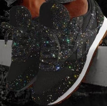 Load image into Gallery viewer, Women Sneakers Bling Wedges Thick Sole Height Increasing Chunky Platform Vulcanized Ladies Loafers Rubber Shoes Zapatos De Mujer