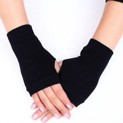 Women Stylish Hand Warmer Winter Gloves Women Arm Crochet Knitting Cotton Mitten Warm Fingerless Gloves Gants Femme