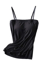 Load image into Gallery viewer, Women Vest Tank Top Modal Built In Bra Active Spaghetti Straps Camisole For Women Solid Breathable Fitness Padded Bra Tops