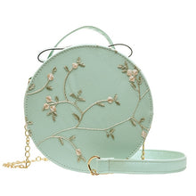Load image into Gallery viewer, Women&#39;s Round Bag Mini Handbags Purse Ladies Leather Fashion Lace Fresh Crossbody Bag Solid Color Small Messenger Bags #57