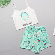 Load image into Gallery viewer, Women&#39;s Sleepwear Cute Cartoon Print Short Set Pajamas for Women  Pajama Set Sweet Short Sleeve T Shirts &amp; Shorts Summer Pijama