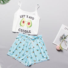 Load image into Gallery viewer, Women&#39;s Sleepwear Cute Cartoon Print Short Set Pajamas for Women  Pajama Set Sweet Short Sleeve T Shirts &amp; Shorts Summer Pijama