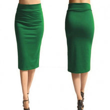 Load image into Gallery viewer, Women&#39;s Summer Skirt High Waist Bodycon Skirts 2019 Summer Bottom Knee-Length Sheath Skirt for Female Faldas Mujer Moda