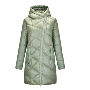 Women's Winter Warm Hooded Parka Jacket Coat Thickened Cotton Padded Overcoat Jackets and Coats