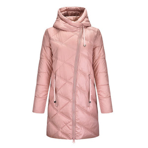 Women's Winter Warm Hooded Parka Jacket Coat Thickened Cotton Padded Overcoat Jackets and Coats