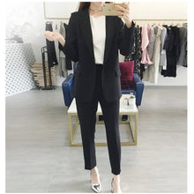 Load image into Gallery viewer, Women&#39;s suits 2019 autumn new women&#39;s Korean fashion temperament Slim small suit women&#39;s jacket wild pants suit high quality