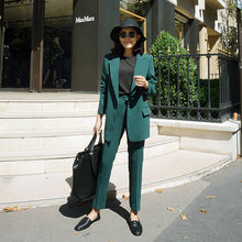 Load image into Gallery viewer, Women&#39;s suits 2019 autumn new women&#39;s Korean fashion temperament Slim small suit women&#39;s jacket wild pants suit high quality