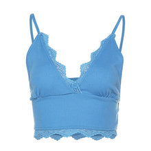 Load image into Gallery viewer, Womens Summer Camis Tanks Tops Sleeveless Cotton Bustier Unpadded Bandeau Bra Vest Crop Top Seamless Tees