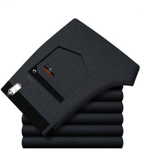 Load image into Gallery viewer, Work Pants Men's Suit Dress Casual Straight Business Classic Office Formal Pant Big Size Non-Iron Trousers Male High Waist Pants