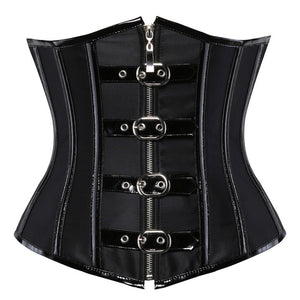 XS-3XL Sexy Women's Gothic Steampunk Corset Steel Boned Underbust Corsets and Bustiers Shapewear Waist Trainer Cincher Corselet