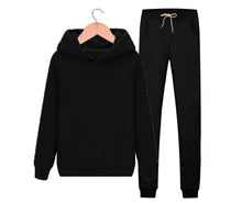 Load image into Gallery viewer, XUANSHOW 2019 Fashion Tracksuit Women Autumn Winter Clothes Cotton Long Sleeve Hoodies+Splice Long Pant Two Piece Set S-XXL