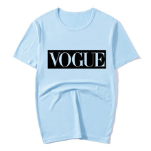 Load image into Gallery viewer, XUANSHOW 2020 Summer Fashion Women T Shirt Tops VOGUE Letters Casual Female T-shirts Streetwear Plus size S-XXXL Camiseta Mujer