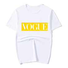 Load image into Gallery viewer, XUANSHOW 2020 Summer Fashion Women T Shirt Tops VOGUE Letters Casual Female T-shirts Streetwear Plus size S-XXXL Camiseta Mujer