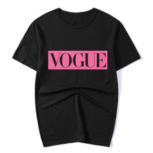 Load image into Gallery viewer, XUANSHOW 2020 Summer Fashion Women T Shirt Tops VOGUE Letters Casual Female T-shirts Streetwear Plus size S-XXXL Camiseta Mujer