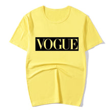 Load image into Gallery viewer, XUANSHOW 2020 Summer Fashion Women T Shirt Tops VOGUE Letters Casual Female T-shirts Streetwear Plus size S-XXXL Camiseta Mujer