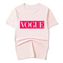 Load image into Gallery viewer, XUANSHOW 2020 Summer Fashion Women T Shirt Tops VOGUE Letters Casual Female T-shirts Streetwear Plus size S-XXXL Camiseta Mujer