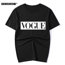 Load image into Gallery viewer, XUANSHOW 2020 Summer Fashion Women T Shirt Tops VOGUE Letters Casual Female T-shirts Streetwear Plus size S-XXXL Camiseta Mujer