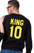 Load image into Gallery viewer, XUANSHOW KING QUEEN Letters Print Men Women Lovers Couple Fleece Autumn Winter Hoodies Sweatshirts