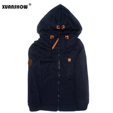 Load image into Gallery viewer, XUANSHOW Womens Fashion Fleeces Hoodies Ladies Sweatshirts Casual Tracksuits Solid Long Sleeve Zip Up Clothing Plus Size S-5XL