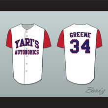Load image into Gallery viewer, Jeff Greene 34 Yari&#39;s Autonomics Baseball Jersey Stitch Sewn Deluxe Edition