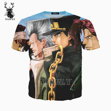 Load image into Gallery viewer, YOJULY JoJo Bizarre Adventure Men 3D Print T-Shirt Anime Women Shirts Unisex Fashion Novelty Streetwear Funny t shirt tops TS03