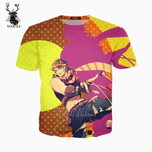 Load image into Gallery viewer, YOJULY JoJo Bizarre Adventure Men 3D Print T-Shirt Anime Women Shirts Unisex Fashion Novelty Streetwear Funny t shirt tops TS03