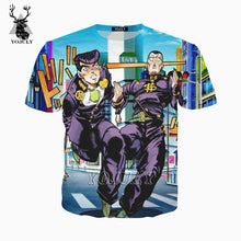 Load image into Gallery viewer, YOJULY JoJo Bizarre Adventure Men 3D Print T-Shirt Anime Women Shirts Unisex Fashion Novelty Streetwear Funny t shirt tops TS03