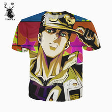 Load image into Gallery viewer, YOJULY JoJo Bizarre Adventure Men 3D Print T-Shirt Anime Women Shirts Unisex Fashion Novelty Streetwear Funny t shirt tops TS03