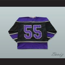 Load image into Gallery viewer, Yahoo 55 Black Hockey Jersey