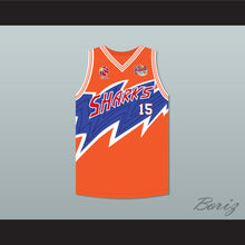Load image into Gallery viewer, Yao Ming 15 Shanghai Sharks Orange Basketball Jersey with CBA &amp; Sharks Patch