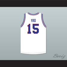 Load image into Gallery viewer, Yao Ming 15 Shanghai Sharks White Basketball Jersey with CBA &amp; Sharks Patch
