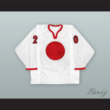 Load image into Gallery viewer, Yohei Yamashita 20 Japan National Team White Hockey Jersey