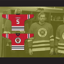 Load image into Gallery viewer, Yorkie 5 Letterkenny Irish Red Hockey Jersey