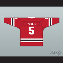 Load image into Gallery viewer, Yorkie 5 Letterkenny Irish Red Alternate Hockey Jersey