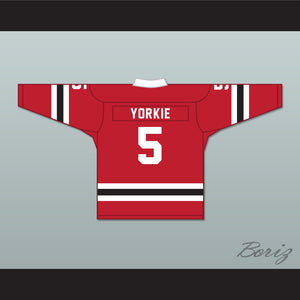 Yorkie 5 Letterkenny Irish Red Alternate Hockey Jersey