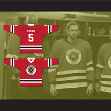 Load image into Gallery viewer, Yorkie 5 Letterkenny Irish Red Alternate Hockey Jersey