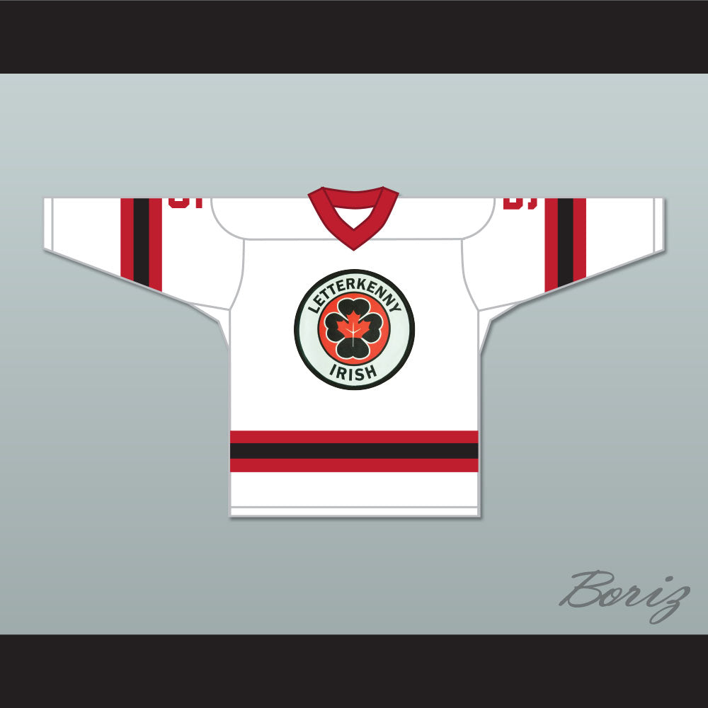 Yorkie 5 Letterkenny Irish White Alternate Hockey Jersey