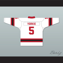 Load image into Gallery viewer, Yorkie 5 Letterkenny Irish White Alternate Hockey Jersey
