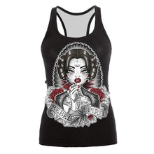 Load image into Gallery viewer, [You're My Secret] 2019 The Nightmare Before Christmas Tank Top for Women Corpse Bride Gothic Style Halloween Sleeveless Vest