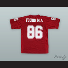Load image into Gallery viewer, Young M.A 86 Eagles Red Football Jersey