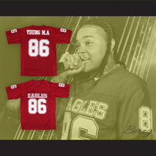 Load image into Gallery viewer, Young M.A 86 Eagles Red Football Jersey