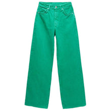 Load image into Gallery viewer, ZA 2021 spring new women&#39;s wear European and American style multi-color high waist slimming straight color women&#39;s jeans