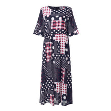 Load image into Gallery viewer, ZANZEA 2020 Fashion Printed Maxi Dress Womens Summer Sundress Vintage 3/4 Sleeve Long Vestidos Female Casual Party Robe Femme