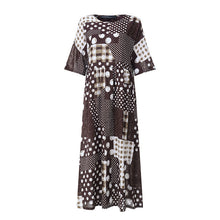 Load image into Gallery viewer, ZANZEA 2020 Fashion Printed Maxi Dress Womens Summer Sundress Vintage 3/4 Sleeve Long Vestidos Female Casual Party Robe Femme