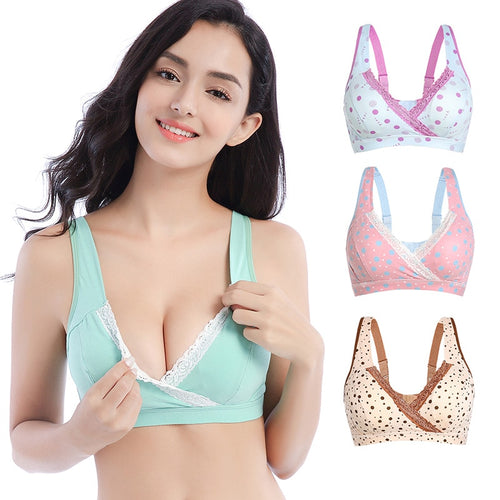ZTOV Maternity Nursing Bra Pregnancy Women Underwear Breast Feeding Bras for Pregnant Mother Clothes Wire Free Sleep Feeding Bra
